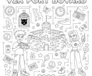 Coloriage Y2K Fort Boyard