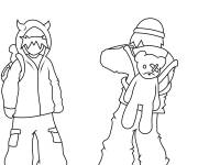 Coloriage Y2K pour enfants