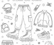Coloriage Y2K Sport