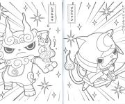 Coloriage Attaque de Yokaiwatch