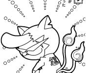 Coloriage Bandinian de la serie de jeu Yokaiwatch