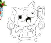 Coloriage Cadeaux de Noel dans Yokaiwatch