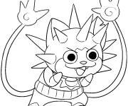 Coloriage &eacute;pineux de Yokaiwatch
