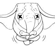 Coloriage et dessins gratuit Fidgephant de Yo Kai Watch à imprimer