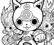 Coloriage Heros de Yokai pret &agrave; attaquer