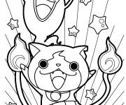 Coloriage Jibanyan et Whisper de Yokaiwatch