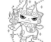 Coloriage Komasan avec le regard s&eacute;rieux