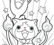 Coloriage Les amis Yokaiwatch heureux