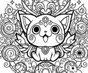 Coloriage Mandala Yo Kai Watch