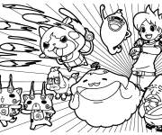 Coloriage Montres de Yo Kai