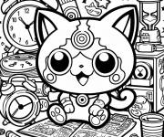 Coloriage Montres Yo Kai