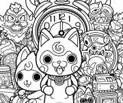Coloriage Montres Yo Kai zen