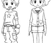 Coloriage Nathan Adams et Katie Forrester
