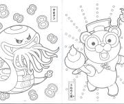Coloriage Personnages de Manga Yokaiwatch
