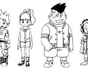 Coloriage Personnages de Yokaiwatch