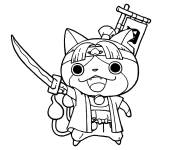 Coloriage Samoura&iuml; de Yokaiwatch
