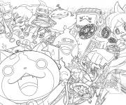 Coloriage Serrie Manga Yokaiwatch