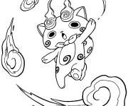 Coloriage Yo Kai  Komasan