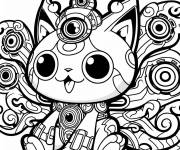 Coloriage Yo Kai Montres kawaii