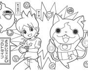 Coloriage Yokaiwatch &agrave; colori