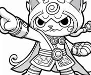 Coloriage Yokaiwatch cible l'ennemie