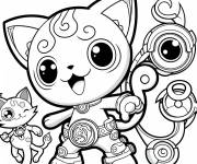 Coloriage Yokaiwatch de dessin anim&eacute;