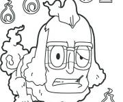 Coloriage Yokaiwatch malheureux
