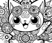 Coloriage Yokaiwatch pour maternelle