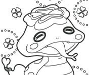 Coloriage Yokaiwatch sortant sa langue