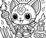 Coloriage Yokaiwatch vectoriel