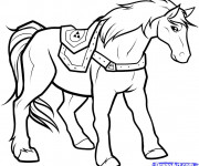 Coloriage Cheval de Zelda