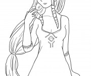 Coloriage La Belle Princesse Zelda