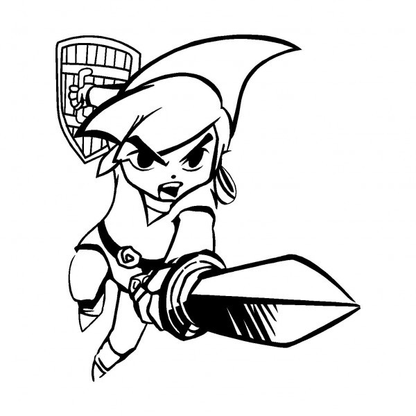 Coloriage Link en ligne dessin gratuit à imprimer