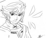 Coloriage Link Personnage de Zelda