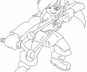 Coloriage Link stylisé