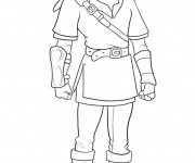 Coloriage Portrait de Link