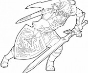 Coloriage et dessins gratuit Prince Link vectoriel à imprimer