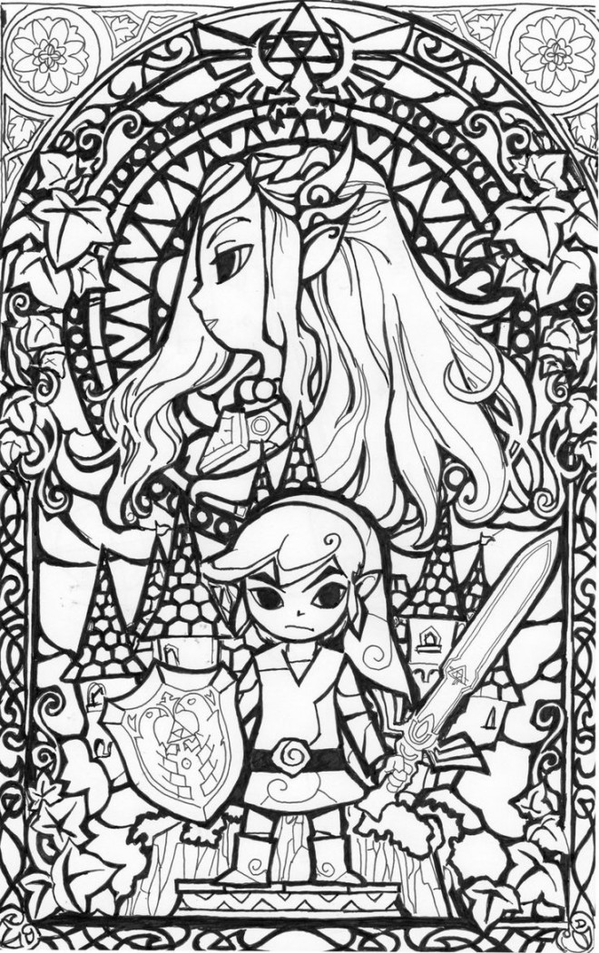 Coloriage Zelda gratuit à imprimer liste 40 à 60