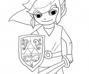 Coloriage Toon Link facile