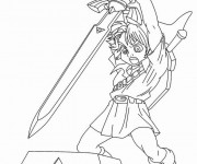 Coloriage Zelda Link