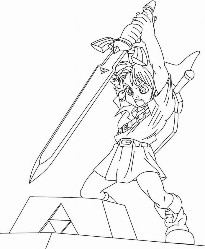 Coloriage Zelda gratuit à imprimer