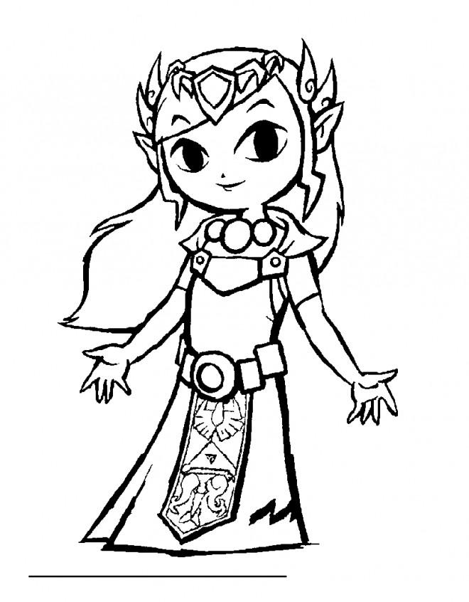 Coloriage Zelda Majora's mask dessin gratuit à imprimer
