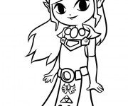 Coloriage Zelda pour enfant