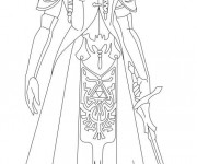 Coloriage Zelda Twilight Princess