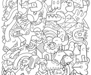 Coloriage et dessins gratuit Adulte Anti Stress maternelle à imprimer