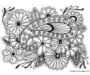 Coloriage et dessins gratuit Des Roses Adultes à imprimer