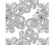 Coloriage fleurs adulte anti-stress