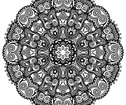 Coloriage Mandala Zen sur ordinateur