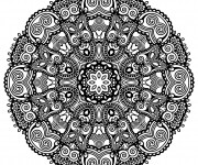 Coloriage Mandala Zen sur ordinateur