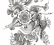 Coloriage Zen Fleur splendide